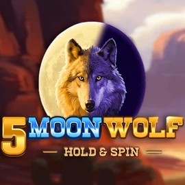 5 Moon Wolf slot logo by Apparat Gaming at Nordspin Casino5 Moon Wolf