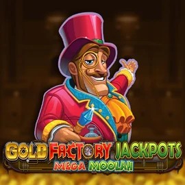 Try Gold Factory Jackpots Mega Moolah slot by Aurum Signature Studios on nord-spin.com – logo image