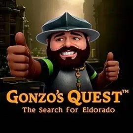 Gonzo's Quest slot logo by NetEnt at Nordspin CasinoGonzo's Quest