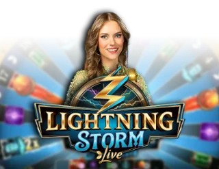Lightning Storm slot logo by Evolution at Nordspin Casino