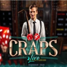 Live Craps slot logo by Evolution at Nordspin Casino
