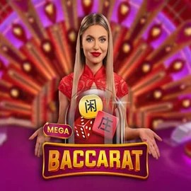 Mega Baccarat logo by Pragmatic Play at Nordspin Casino