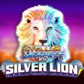 Stellar Jackpots with Silver Lion slot logo by Lightning Box Game at Nordspin CasinoStellar Jackpots with Silver Lion